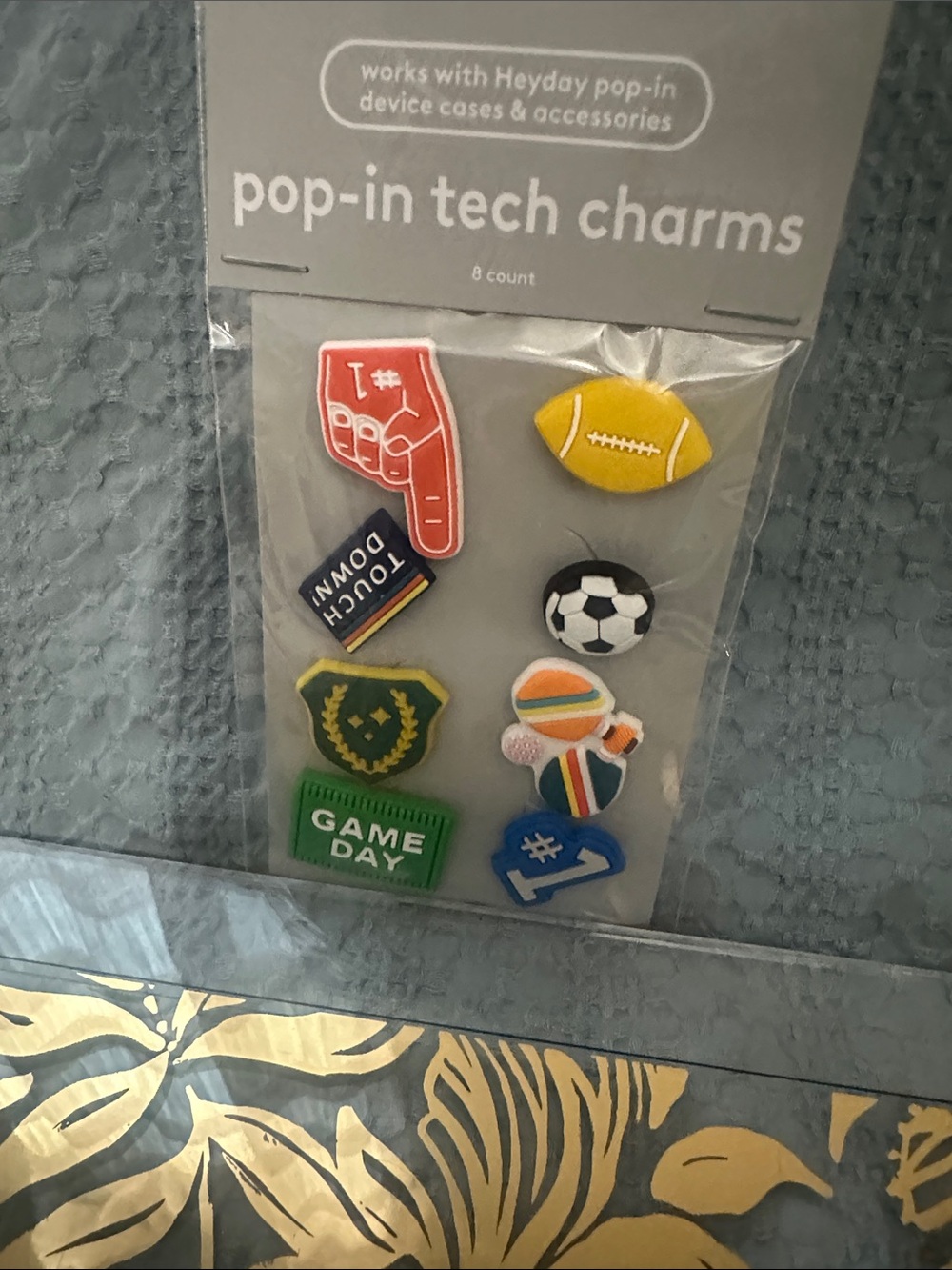 Pop-In Tech Charms Sports & Game Pack NWT